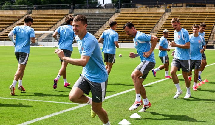 FIFA World Cup, WM, Weltmeisterschaft, Fussball 2026 - Czechia training session Czechia s national soccer players attend a training session in Kennesaw, Georgia, USA, 17 June 2026. Czechia will face South Africa on 18 June in a FIFA World Cup 2026 group A match. KENNESAW United States  Copyright: xRONALDxWITTEKx