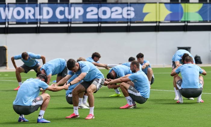 FIFA World Cup, WM, Weltmeisterschaft, Fussball 2026 - Czechia training session Czechia s national soccer players attend a training session in Kennesaw, Georgia, USA, 17 June 2026. Czechia will face South Africa on 18 June in a FIFA World Cup 2026 group A match. KENNESAW United States  Copyright: xRONALDxWITTEKx
