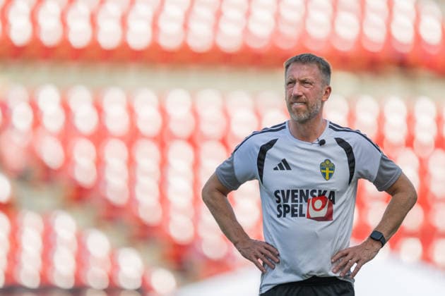 260617 Head coach Graham Potter of the Swedish national football team at a training session during day 7 of the FIFA World Cup, WM, Weltmeisterschaft, Fussball 2026 on June 17, 2026 in Dallas. Photo: Petter Arvidson BILDBYRAN kod PA PA1238 fotboll football soccer fotball vm fotbolls-vm fotball-vm fotbolls-vm 2026 fifa world cup 2026 träning practice training sverige sweden sverige a day 7 bbeng