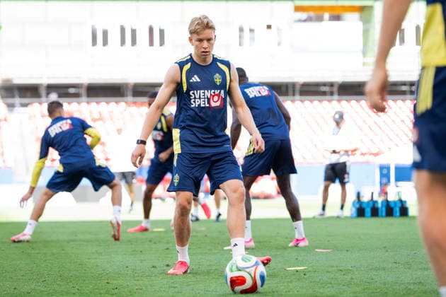 260617 Daniel Svensson of the Swedish national football team at a training session during day 7 of the FIFA World Cup, WM, Weltmeisterschaft, Fussball 2026 on June 17, 2026 in Dallas. Photo: Petter Arvidson BILDBYRAN kod PA PA1238 fotboll football soccer fotball vm fotbolls-vm fotball-vm fotbolls-vm 2026 fifa world cup 2026 träning practice training sverige sweden sverige a day 7 bbeng