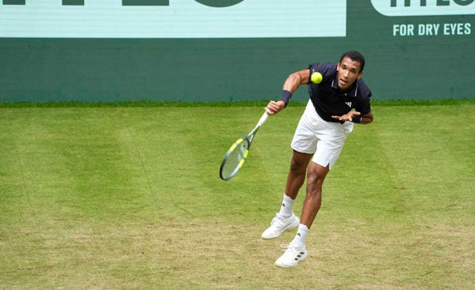photo : Felix Auger-Aliassime (CAN) Tennis-Turnier Terra Wortmann Cup im Gerry Weber Sportpark in Halle Westfalen am Mi. 17.06.2026
