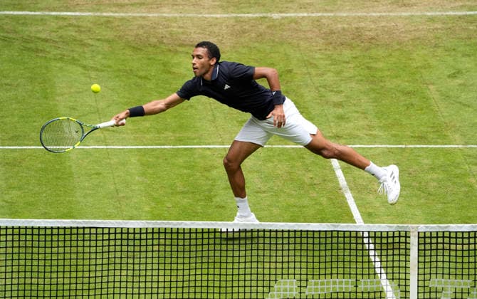 photo : Felix Auger-Aliassime (CAN) Tennis-Turnier Terra Wortmann Cup im Gerry Weber Sportpark in Halle Westfalen am Mi. 17.06.2026