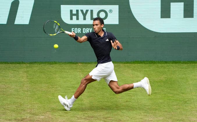 photo : Felix Auger-Aliassime (CAN) Tennis-Turnier Terra Wortmann Cup im Gerry Weber Sportpark in Halle Westfalen am Mi. 17.06.2026