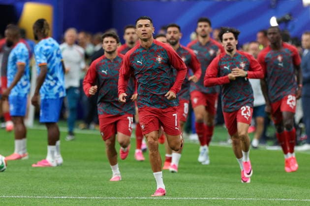FIFA World Cup, WM, Weltmeisterschaft, Fussball 2026 - Group K - Portugal vs DR Congo Cristiano Ronaldo of Portugal warms up prior to the FIFA World Cup 2026 group stage match between Portugal and DR Congo, in Houston, Texas, USA, 17 June 2026. Houston United States  Copyright: xMIGUELxA.xLOPESx
