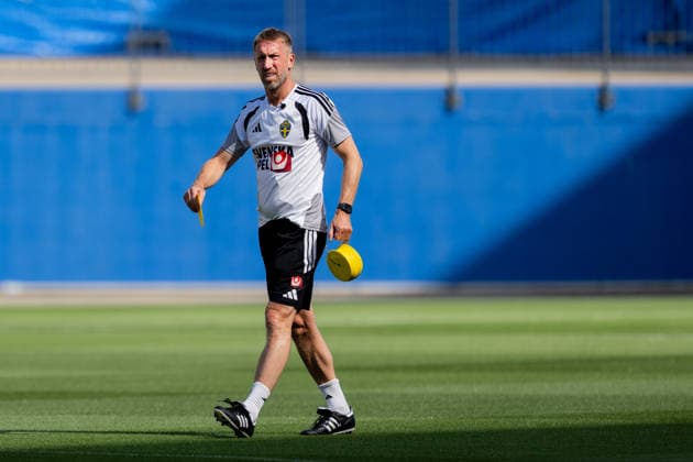 260617 Head coach Graham Potter of the Swedish national football team at a training session during day 7 of the FIFA World Cup, WM, Weltmeisterschaft, Fussball 2026 on June 17, 2026 in Dallas. Photo: Petter Arvidson BILDBYRAN kod PA PA1238 fotboll football soccer fotball vm fotbolls-vm fotball-vm fotbolls-vm 2026 fifa world cup 2026 träning practice training sverige sweden sverige a day 7 bbeng