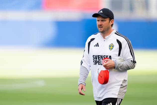 260617 Assistant coach Björn Hamberg of the Swedish national football team at a training session during day 7 of the FIFA World Cup, WM, Weltmeisterschaft, Fussball 2026 on June 17, 2026 in Dallas. Photo: Petter Arvidson BILDBYRAN kod PA PA1238 fotboll football soccer fotball vm fotbolls-vm fotball-vm fotbolls-vm 2026 fifa world cup 2026 träning practice training sverige sweden sverige a day 7 bbeng