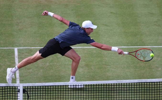 Jenson Brooksby of USA in action HSBC Queen s Club Championships, Day Twelve, Tennis, Queen s Club, West Kensington, London, UK - 17 Jun 2026London Queen s Club United Kingdom  Copyright: xEllaxLing Shutterstockx 16924338dc