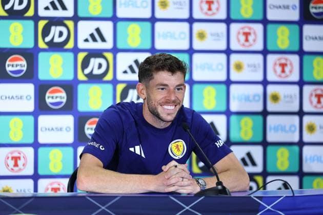Ryan Christie of Scotland Scotland Training and press conference, PK, Pressekonferenz 2026 FIFA World Cup, WM, Weltmeisterschaft, Fussball Football, Atrium Health Performance Park, Charlotte, USA - 17 Jun 2026Charlotte Atrium Health Performance Park United States of America EDITORIAL USE ONLY No use with unauthorised audio, video, data, fixture lists, club league logos or live services. Online in-match use limited to 120 images, no video emulation. No use in betting, games or single club league player publications.  Copyright: xMichaelxZemanek Shutterstockx 16928927ax