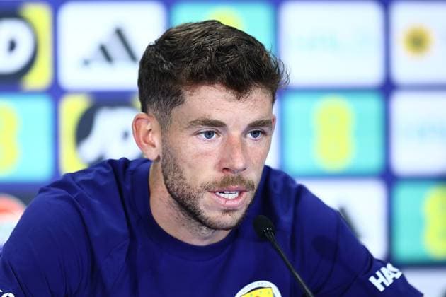 Ryan Christie of Scotland Scotland Training and press conference, PK, Pressekonferenz 2026 FIFA World Cup, WM, Weltmeisterschaft, Fussball Football, Atrium Health Performance Park, Charlotte, USA - 17 Jun 2026Charlotte Atrium Health Performance Park United States of America EDITORIAL USE ONLY No use with unauthorised audio, video, data, fixture lists, club league logos or live services. Online in-match use limited to 120 images, no video emulation. No use in betting, games or single club league player publications.  Copyright: xMichaelxZemanek Shutterstockx 16928927bi