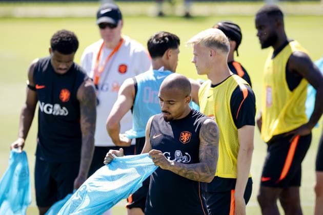 KANSAS CITY - Donyell Malen of the Netherlands during a training session of the Dutch national team, Nationalteam at the KC Current Training Facility, on June 17, 2026, in Kansas City. The Dutch team is preparing for the match against Sweden at the FIFA World Cup, WM, Weltmeisterschaft, Fussball ROBIN VAN LONKHUIJSEN ANP xVIxANPxSportx xxANPxIVx 561269312 originalFilename: 561269312.jpg