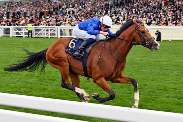 17.06.2026, Ascot, Windsor, GBR - Ombudsman with William Buick up wins the Prince Of Wales s Stakes. Ascot racecourse. (Pferd, Jockey, Ombudsman, Buick, Sieg, Ziel, Zielankunft) 260617C904ROYAL_ASCOT.JPG