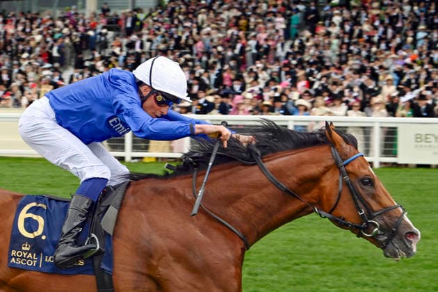 17.06.2026, Ascot, Windsor, GBR - Ombudsman with William Buick up wins the Prince Of Wales s Stakes. Ascot racecourse. (Pferd, Jockey, Ombudsman, Buick, Sieg, Ziel, Zielankunft) 260617C905ROYAL_ASCOT.JPG