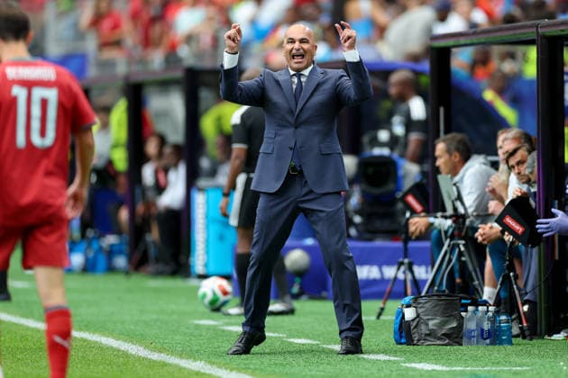 Trainer Roberto Martinez Montoliu (Portugal) gestures during the FIFA World Cup, WM, Weltmeisterschaft, Fussball 2026 Group K match between Portugal and Congo DR at Houston Stadium on June 17, 2026 in Houston, United States. (Photo by Torbjorn Tande DeFodi Images) -