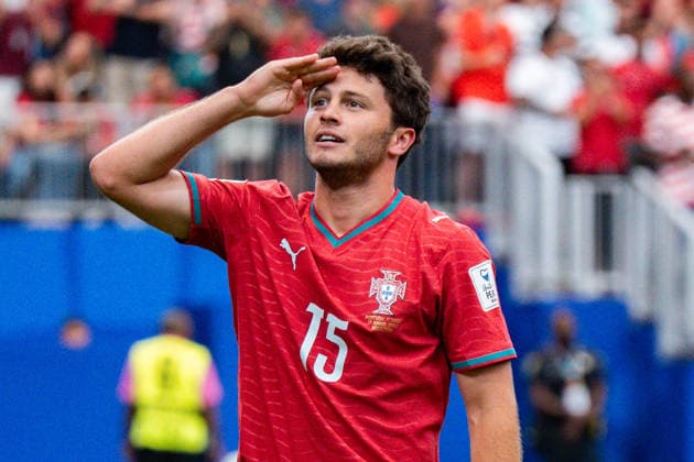 FIFA Fussball Weltmeisterschaft 2026, Gruppe K, Spiel 1, Portugal vs. DR Kongo, 17.06.2026 im NRG Stadium in Houton, Texas Tor zum 1:0 durch Joao Neves Jubel