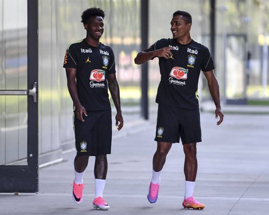 Vini Jr and Douglas Santos enter training at their New Jersey base the Columbia Park Training Facility in Morristown, NJ, United States. (Photo by Rebekah Wynkoop SPP)  Copyright: xRebekahxWynkoop SPPx Sportspressphoto_SPR168567