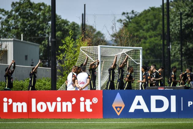 Brazilian Team training at their New Jersey base the Columbia Park Training Facility in Morristown, NJ, United States. (Photo by Rebekah Wynkoop SPP)  Copyright: xRebekahxWynkoop SPPx Sportspressphoto_SPR168572