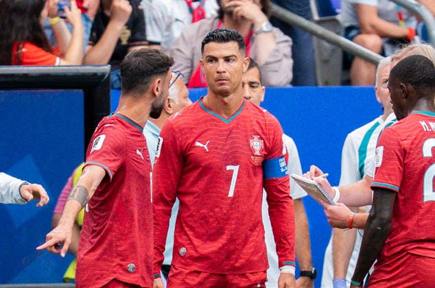 FIFA Fussball Weltmeisterschaft 2026, Gruppe K, Spiel 1, Portugal vs. DR Kongo, 17.06.2026 im NRG Stadium in Houton, Texas Cristiano Ronaldo Bruno Fernandes