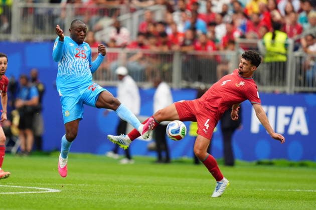 Portugal v DR Congo - FIFA World Cup, WM, Weltmeisterschaft, Fussball 2026 - Group K HOUSTON, USA - JUNE 17: Tomas Araujo of Portugal in action against Edo Kayembe of DR Congo during the 2026 FIFA World Cup First Stage Group K match between Portugal and DR Congo at NRG Stadium (Houston Stadium) in Houston, Texas, United States on June 17, 2026. Hakan Akgun Anadolu Texas United States. Editorial use only. Please get in touch for any other usage.  Copyright: x2026xAnadoluxHakanxAkgunx