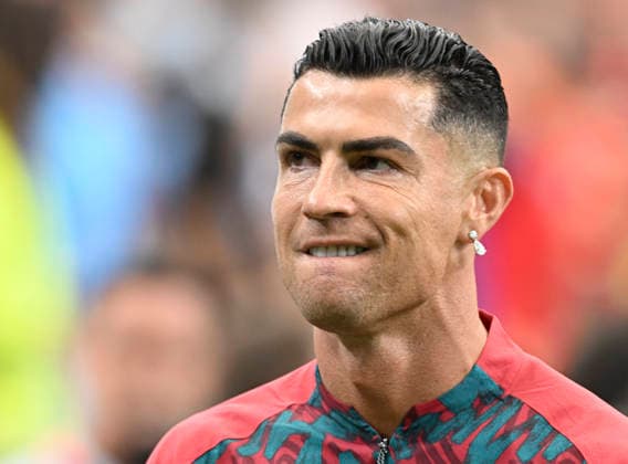(260618) -- HOUSTON, June 18, 2026 -- Cristiano Ronaldo of Portugal reacts before the group K match between Portugal and the Democratic Republic of the Congo (DRC) at the 2026 FIFA World Cup, WM, Weltmeisterschaft, Fussball at Houston Stadium in Houston, the United States, June 17, 2026. ) (SP)U.S.-HOUSTON-FOOTBALL-FIFA WORLD CUP-GROUP K-POR VS COD XiaoxYijiu 