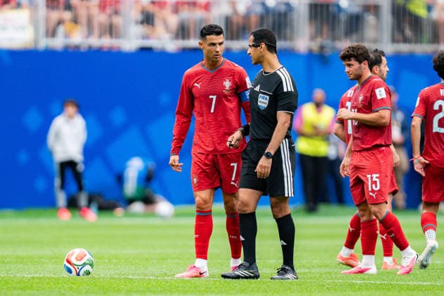 FIFA Fussball Weltmeisterschaft 2026, Gruppe K, Spiel 1, Portugal vs. DR Kongo, 17.06.2026 im NRG Stadium in Houton, Texas Tor zum 1:1 durch Yoane Wissa, Cristiano Ronaldo
