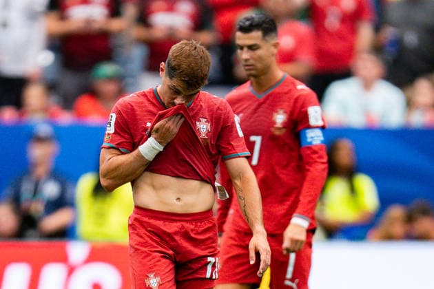 FIFA Fussball Weltmeisterschaft 2026, Gruppe K, Spiel 1, Portugal vs. DR Kongo, 17.06.2026 im NRG Stadium in Houton, Texas Tor zum 1:1 durch Yoane Wissa, Cristiano Ronaldo