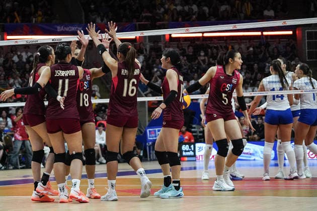 FIVB Women s Nations League 2026. Thailand s players celebrate with teammates during the FIVB Women s Volleyball Nations League match between Thailand and Ukraine in Bangkok, Thailand, on June 17, 2026. Bangkok Bangkok Thailand  Copyright: xAnusakxLaowilasx originalFilename:laowilas-notitle260617_nplOd.jpg