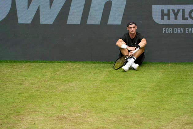 photo : Terence ATMANE (FRA) verliert in 2 Sätzen gegen Medvedev Tennis-Turnier Terra Wortmann Cup im Gerry Weber Sportpark in Halle Westfalen am Mi. 17.06.2026