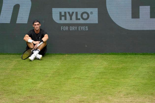 photo : Terence ATMANE (FRA) verliert in 2 Sätzen gegen Medvedev Tennis-Turnier Terra Wortmann Cup im Gerry Weber Sportpark in Halle Westfalen am Mi. 17.06.2026