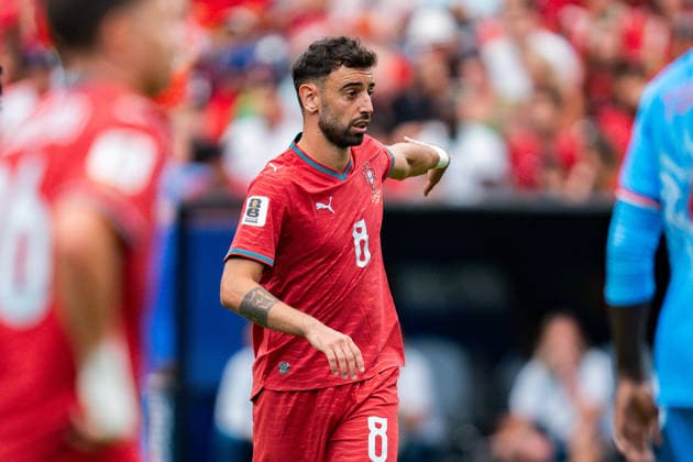 FIFA Fussball Weltmeisterschaft 2026, Gruppe K, Spiel 1, Portugal vs. DR Kongo, 17.06.2026 im NRG Stadium in Houton, Texas Bruno Fernandes