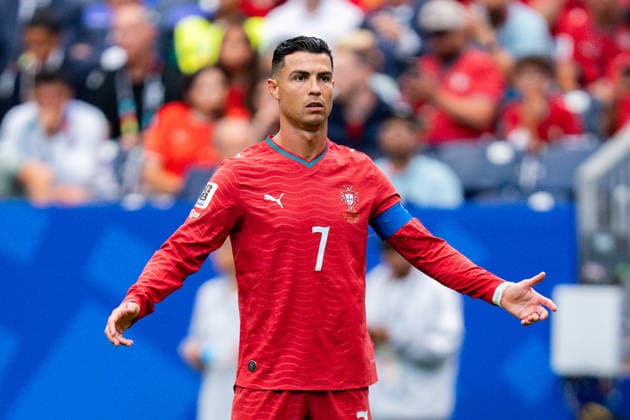 FIFA Fussball Weltmeisterschaft 2026, Gruppe K, Spiel 1, Portugal vs. DR Kongo, 17.06.2026 im NRG Stadium in Houton, Texas Cristiano Ronaldo unzufrieden unglücklich genervt sauer