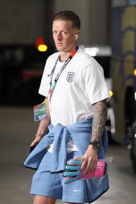 Jordan Pickford of England arrives for the FIFA World Cup, WM, Weltmeisterschaft, Fussball 2026 match between England and Croatia at AT&T Stadium, Dallas, USA on 17 June 2026. Copyright: xPeterxDovganx 45080015