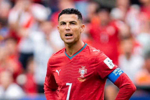 FIFA Fussball Weltmeisterschaft 2026, Gruppe K, Spiel 1, Portugal vs. DR Kongo, 17.06.2026 im NRG Stadium in Houton, Texas Cristiano Ronaldo unzufrieden unglücklich genervt sauer