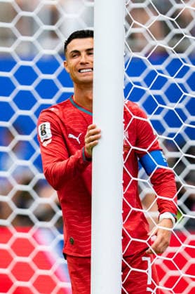 FIFA Fussball Weltmeisterschaft 2026, Gruppe K, Spiel 1, Portugal vs. DR Kongo, 17.06.2026 im NRG Stadium in Houton, Texas Cristiano Ronaldo unzufrieden unglücklich genervt sauer