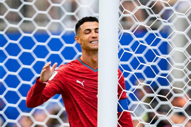 FIFA Fussball Weltmeisterschaft 2026, Gruppe K, Spiel 1, Portugal vs. DR Kongo, 17.06.2026 im NRG Stadium in Houton, Texas Cristiano Ronaldo unzufrieden unglücklich genervt sauer