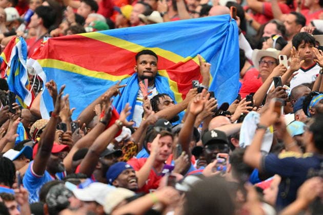 FIFA World Cup, WM, Weltmeisterschaft, Fussball 2026 - Group K - Portugal vs DR Congo Supporters of DR Congo during the FIFA World Cup 2026 group stage match Portugal against Democratic Republic of Congo, in Houston, USA, 17 June 2026. HOUSTON United States  Copyright: xSAMxWASSONx