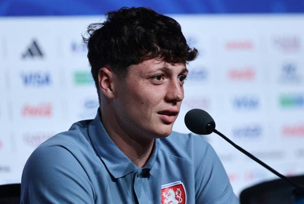 FIFA World Cup, WM, Weltmeisterschaft, Fussball 2026 - Czechia press conference, PK, Pressekonferenz Czechia player Ladislav Krejci attends a press conference in Atlanta, Georgia, USA, 17 June 2026. Czechia will face South Africa on 18 June in a FIFA World Cup 2026 group A match. ATLANTA United States  Copyright: xRONALDxWITTEKx