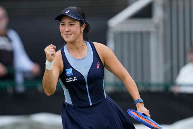 Lexus Nottingham Open - Day Three Aldila Sutjiadi of Indonesia competes during the round of 16 doubles match at the 2026 Lexus Nottingham Open Women s tennis tournament at the Nottingham Tennis Centre in Nottingham, England, on June 17, 2026. London Great Britain United Kingdom  Copyright: xOwenxHammondx originalFilename:hammond-2026lexu260617_npmSE.jpg
