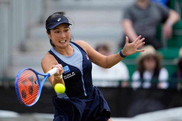 Lexus Nottingham Open - Day Three Aldila Sutjiadi of Indonesia competes during the round of 16 doubles match at the 2026 Lexus Nottingham Open Women s tennis tournament at the Nottingham Tennis Centre in Nottingham, England, on June 17, 2026. London Great Britain United Kingdom  Copyright: xOwenxHammondx originalFilename:hammond-2026lexu260617_npPj4.jpg