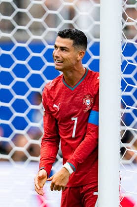 FIFA Fussball Weltmeisterschaft 2026, Gruppe K, Spiel 1, Portugal vs. DR Kongo, 17.06.2026 im NRG Stadium in Houton, Texas Cristiano Ronaldo unzufrieden unglücklich genervt sauer