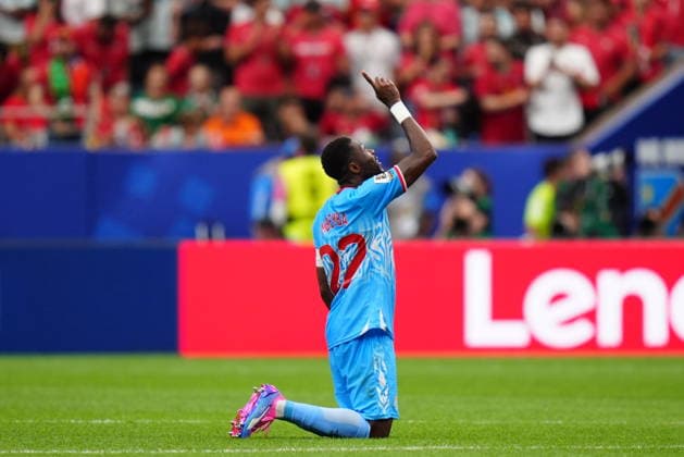 Portugal v DR Congo - FIFA World Cup, WM, Weltmeisterschaft, Fussball 2026 - Group K HOUSTON, USA - JUNE 17: Chancel Mbemba of DR Congo gestures during the 2026 FIFA World Cup First Stage Group K match between Portugal and DR Congo at NRG Stadium (Houston Stadium) in Houston, Texas, United States on June 17, 2026. Hakan Akgun Anadolu Texas United States. Editorial use only. Please get in touch for any other usage.  Copyright: x2026xAnadoluxHakanxAkgunx