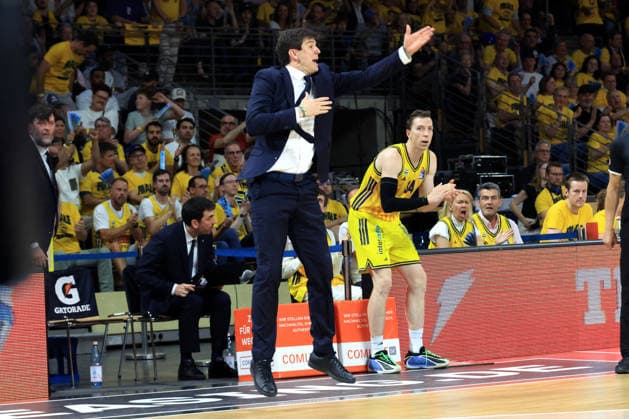 DEU, easyCredit BBL, ALBA vs. Bayern Muenchen, 17.06.2026, Uber-Arena, Berlin, DEU, easyCredit BBL, ALBA vs. Bayern Muenchen, im Bild CHEFTRAINER Pedro Calles (ALBA Berlin),