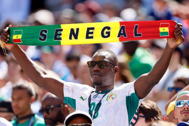 France v Senegal: Group I - FIFA World Cup, WM, Weltmeisterschaft, Fussball 2026 Fan of Senegal holding a scarf during the FIFA World Cup 2026 Group I match between France and Senegal at New York New Jersey Stadium on June 16, 2026 in East Rutherford, United States. East Rutherford New York New Jersey Stadium NJ United States Copyright: xAllstarxPicturexLibraryxLtdx