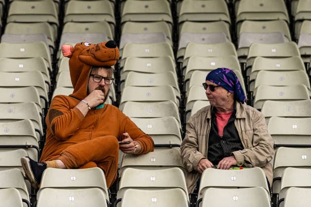 RECORD DATE NOT STATED 17th June 2026; Edgbaston Cricket Ground, Birmingham, Midlands, England; Womens Cricket World Cup, South Africa versus Pakistan; A fan dressed as Scooby Doo in the Hollies Stand GodfreyxPitt