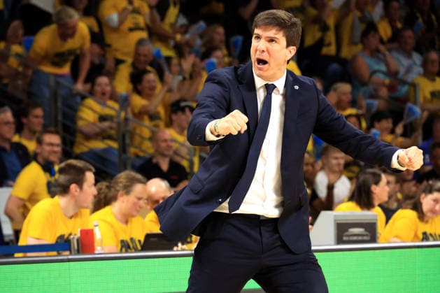 DEU, easyCredit BBL, ALBA vs. Bayern Muenchen, 17.06.2026, Uber-Arena, Berlin, DEU, easyCredit BBL, ALBA vs. Bayern Muenchen, im Bild CHEFTRAINER Pedro Calles (ALBA Berlin)