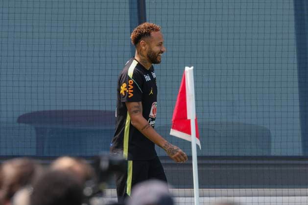Neymar of Brazil attends a training session at Columbia Park as part of the FIFA World Cup, WM, Weltmeisterschaft, Fussball 2026 in Morristown, New Jersey, USA, 17 June 2025. FIFA World Cup 2026 - Brazil tranining session !ACHTUNG: NUR REDAKTIONELLE NUTZUNG!  Copyright: xSebastiaoxMoreirax GR3418 20260617-55020627499_1