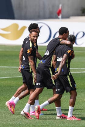 Neymar of Brazil attends a training session at Columbia Park as part of the FIFA World Cup, WM, Weltmeisterschaft, Fussball 2026 in Morristown, New Jersey, USA, 17 June 2025. FIFA World Cup 2026 - Brazil training session !ACHTUNG: NUR REDAKTIONELLE NUTZUNG!  Copyright: xSebastiaoxMoreirax GR3416 20260617-55020627515_1