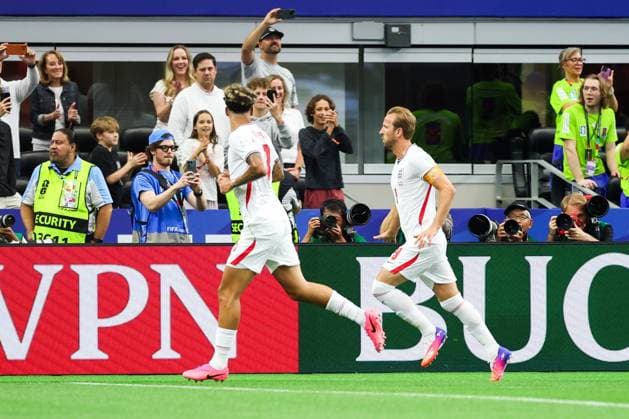 RECORD DATE NOT STATED FIFA World Cup, WM, Weltmeisterschaft, Fussball 2026 - Group L - England v Croatia Harry Kane player of England celebrates his goal during the match between England and Croatia in the first round of Group L of the 2026 FIFA World Cup group stage at Dallas Stadium, in Texas, United States, on Wednesday, June 17, 2026.(Foto: William Volcov Brazil Photo Press IMAGO) Sports Arlington TX United States of America Copyright: xWILLIAMxVOLCOVx