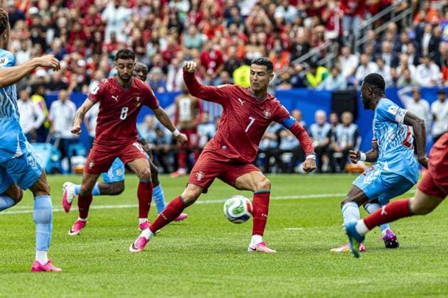 RECORD DATE NOT STATED Portugal faces DR Congo in their opening match of Group K at the 2026 World Cup. Houston, Texas (USA), 06 17 2026 - FIFA World Cup, WM, Weltmeisterschaft, Fussball 2026 Portugal Democratic Republic of Congo Football USA Player Cristiano Ronaldo in a match between Portugal and the Democratic Republic of Congo, valid for the first round of Group K of the FIFA World Cup 2026, held at NRG Stadium in Houston, Texas, United States, on Wednesday, June 17, 2026.(Foto: Pedro Paulo Diaz Thenews2 imago images) SPO  Copyright: xPedroxPauloxDiazx