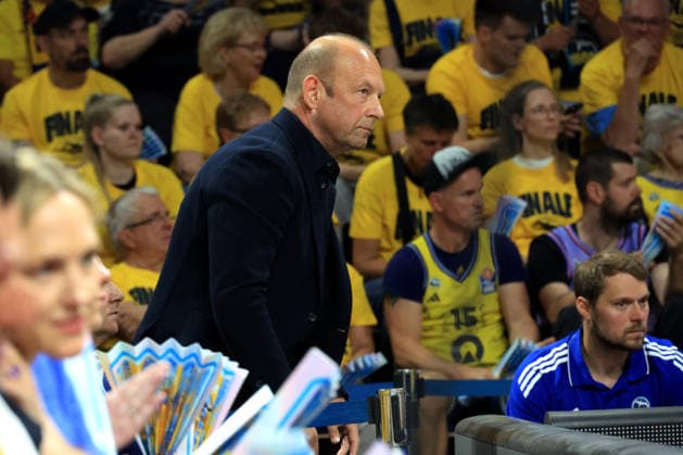 DEU, easyCredit BBL, ALBA vs. Bayern Muenchen, 17.06.2026, Uber-Arena, Berlin, DEU, easyCredit BBL, ALBA vs. Bayern Muenchen, im Bild Manager Marko Baldi (ALBA Berlin)