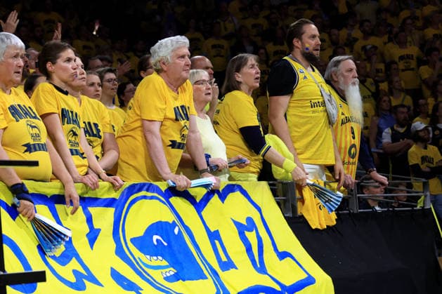 DEU, easyCredit BBL, ALBA vs. Bayern Muenchen, 17.06.2026, Uber-Arena, Berlin, DEU, easyCredit BBL, ALBA vs. Bayern Muenchen, im Bild ALBA-Fans, Fanblock,